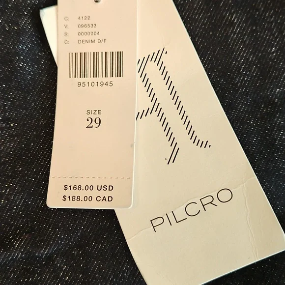 Anthropologie Adi Mid-Rise Frayed Relaxed Flare Pants by Pilcro: Sparkle Edition - Picture 6 of 8